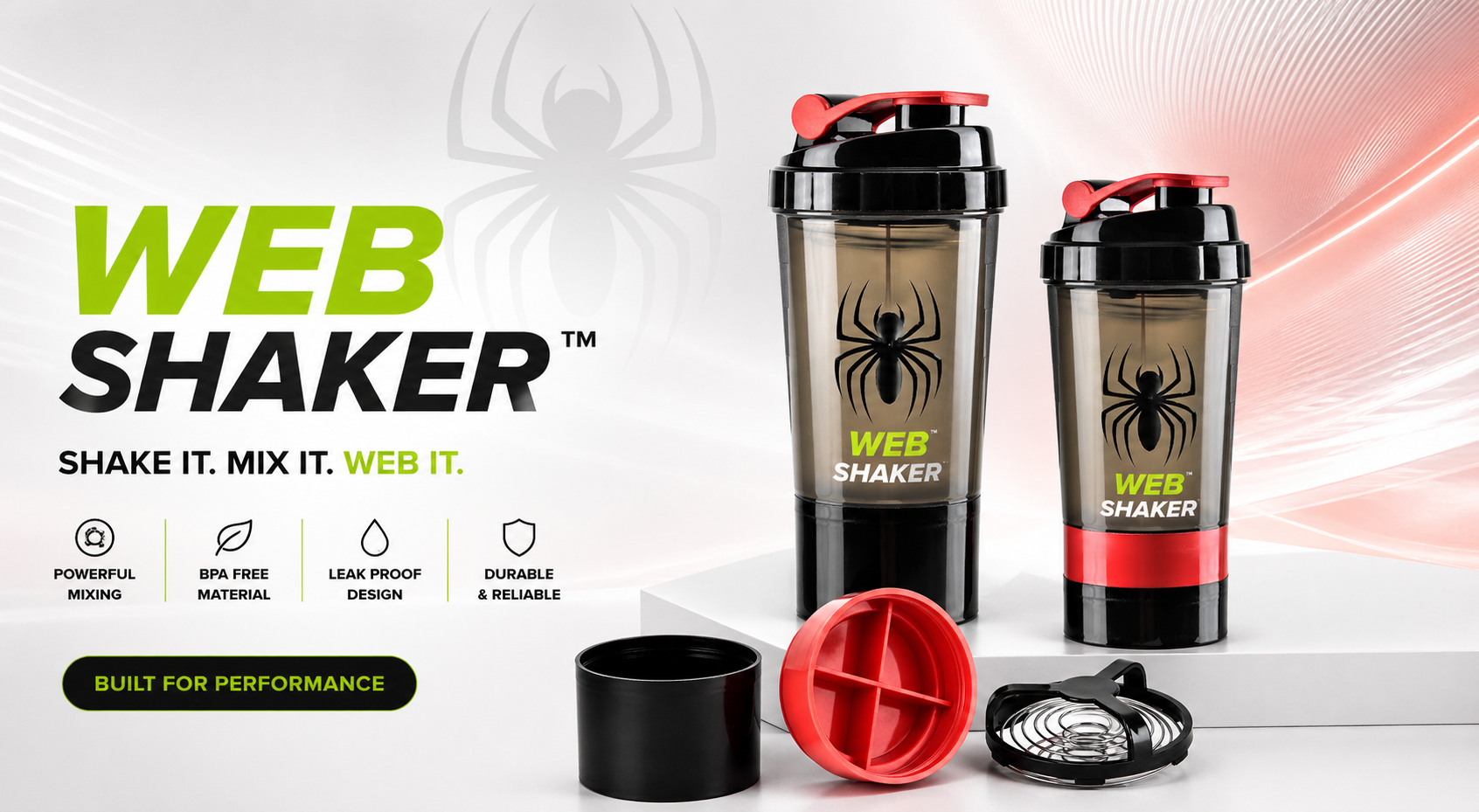 Spider Shaker Red side view